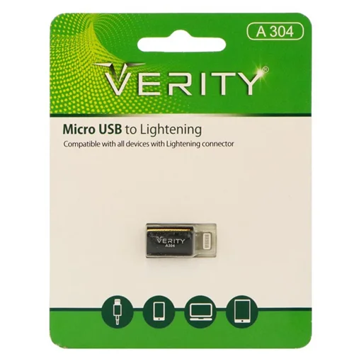تبدیل USB به Lightnining وریتی A304