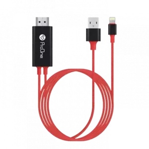 کابل تبدیل لایتنینگ به HDMI پرووان مدل PCH75 طول 1.8 متر