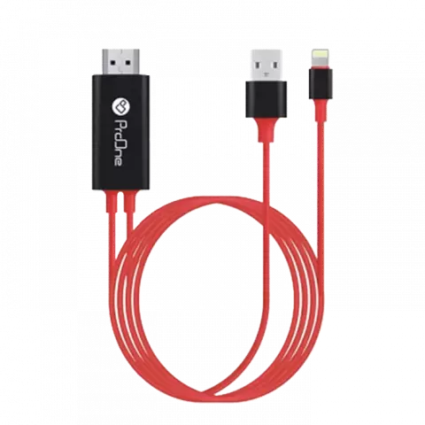 کابل تبدیل لایتنینگ به HDMI پرووان مدل PCH75 طول 1.8 متر